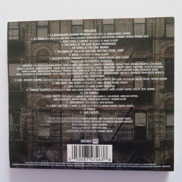 West Side Story Film Soundtrack - CD, EUC - Picture 2 of 2